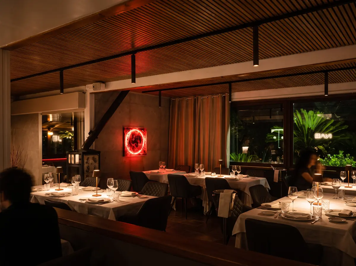 La sala del ristorante NABU